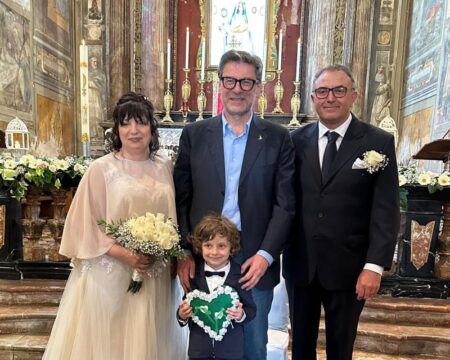 Fagnano O.: Bossi, nozze da lumbard per la gioia di Umbertino