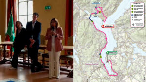 Angera: Giro d’Italia E-bike, la tappa sotto la Rocca