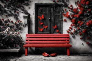 Busto: Panchine rosse in via Pontida e viale Lombardia