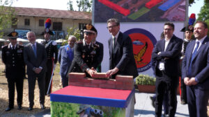 Somma: Prima pietra per la nuova caserma dei Baschi Rossi