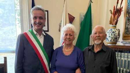 Cassano: Paola e Pietro 65 anni insieme, auguri del sindaco