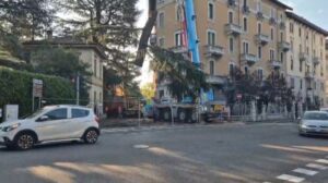 Varese: Abbattuti gli alberi di viale Aguggiari