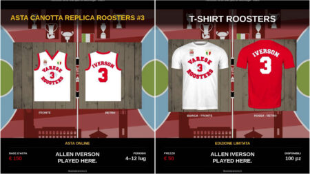Basket: BSN, asta per la canotta Roosters di Iverson