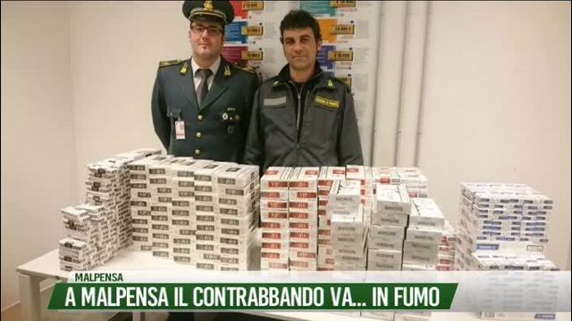 A Malpensa il contrabbando va... in fumo