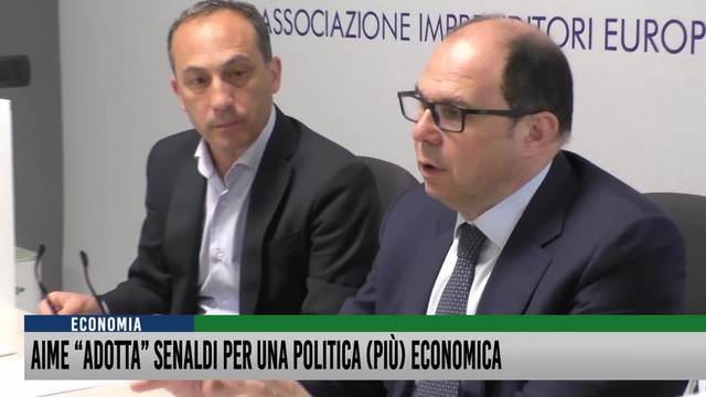 AIME "adotta" Senaldi per una politica (più) economica