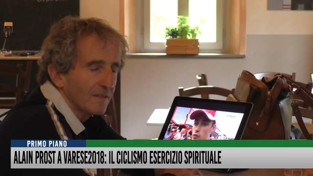 Alain Prost a Varese per...pedalare