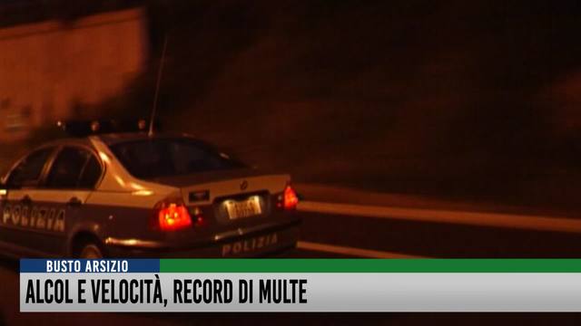 Alcol e velocità, record di multe