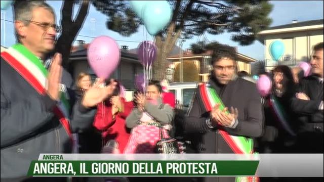 Angera, il giorno della protesta