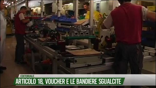 Articolo 18, voucher e le bandiere sgualcite