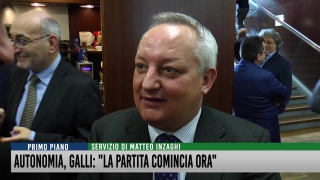Autonomia, Galli: "La partita comincia ora"