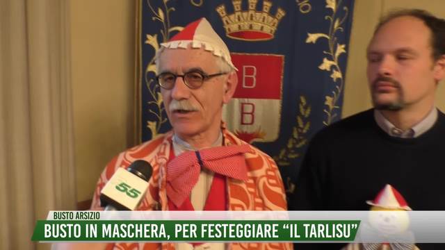 Busto in maschera,
per festeggiare "Il Tarlisu"