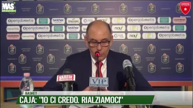 Caja: "Io ci credo. Rialziamoci"