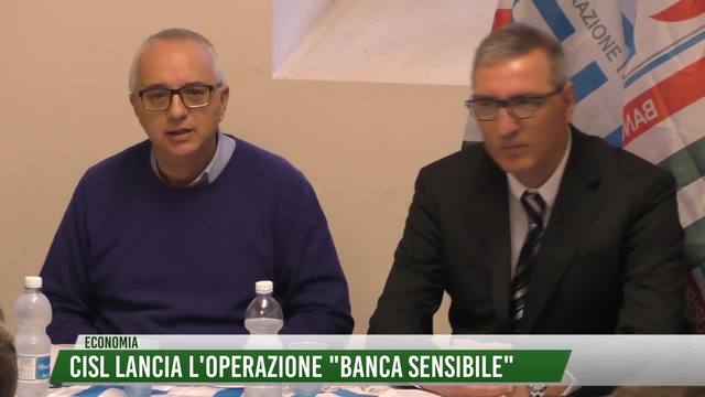 CISL lancia l'operazione "banca sensibile"