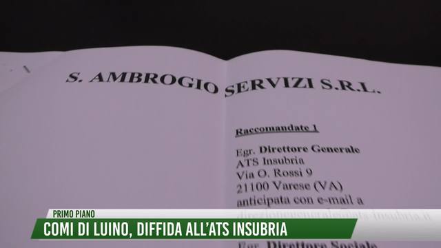 Comi di Luino, diffida all'ATS