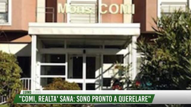 "Comi, realtà sana: sono pronto a querelare"