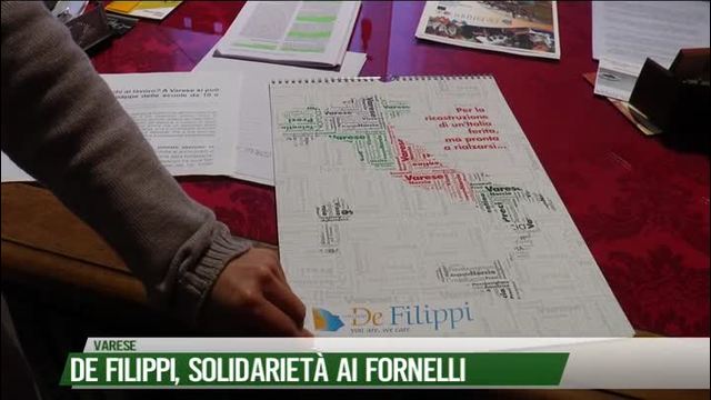 De Filippi, la solidarietà ai fornelli