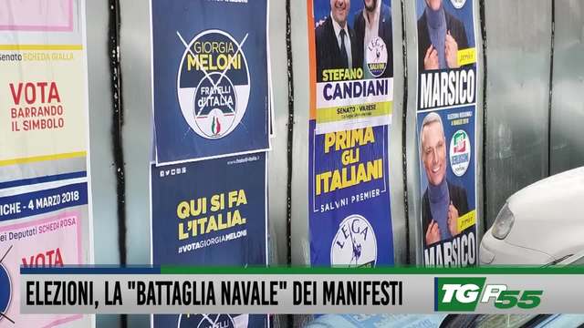 Elezioni, la "battaglia navale" dei manifesti