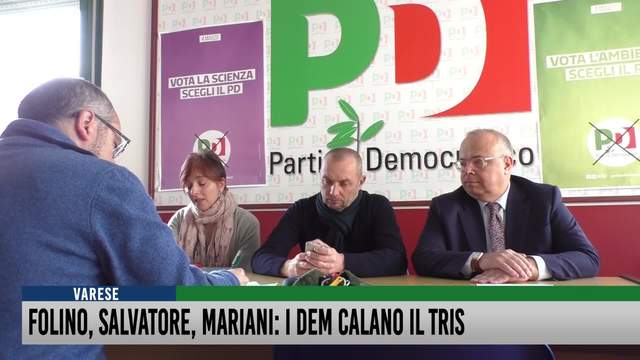Folino, Salvatore, Mariani: i Dem calano il tris