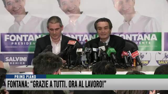 Fontana: "Grazie a tutti. Ora al lavoro"