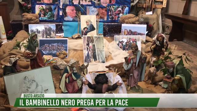 Il bambinello nero prega per la pace