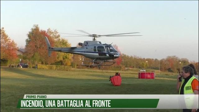 Incendio, una battaglia al fronte