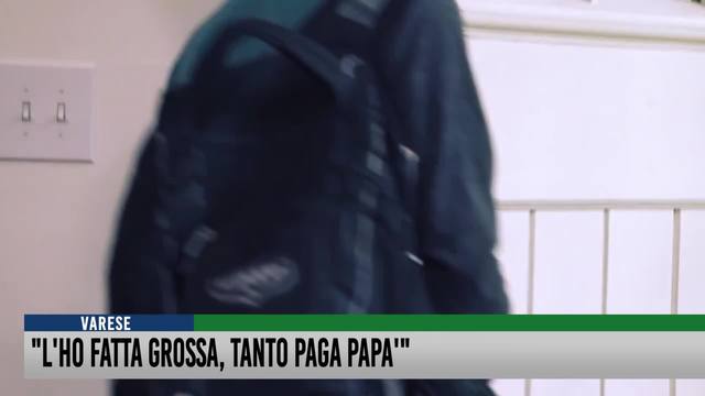 "L'ho fatta grossa, tanto paga papà"