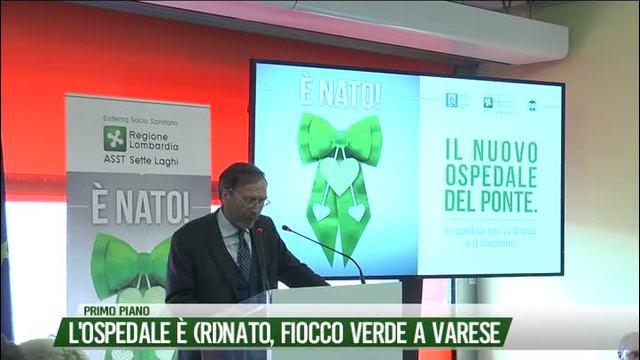 L'Ospedale è (ri)nato, fiocco verde a Varese
