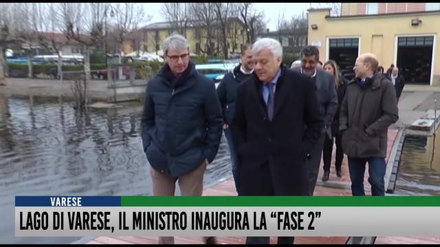 Lago di Varese, il Ministro inaugura la "Fase 2"