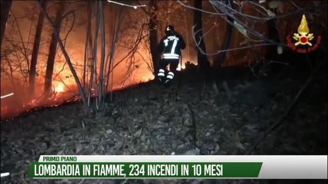 Lombardia in fiamme,
234 incendi in 10 mesi