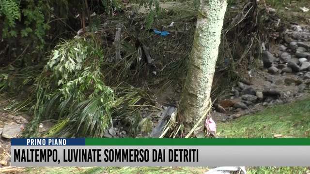 Maltempo, Luvinate sommersa dai detriti