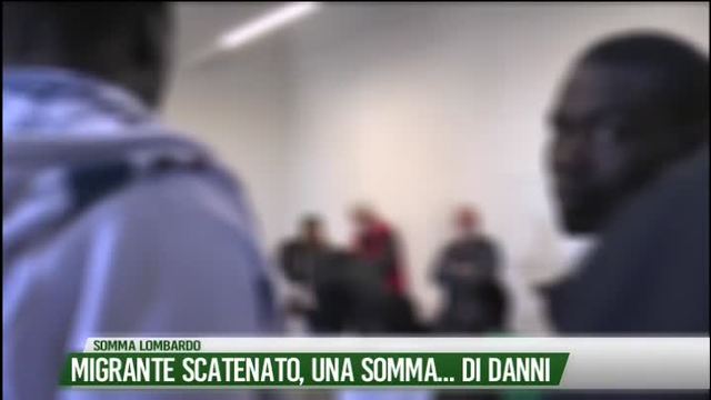 Migrante scatenato, una Somma... di danni
