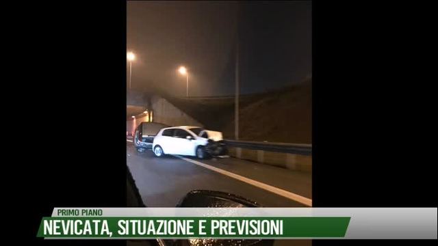 Nevicata,
situazione e previsioni