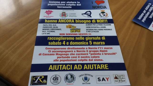 Norcia chiama e Cassano risponde. E raccoglie