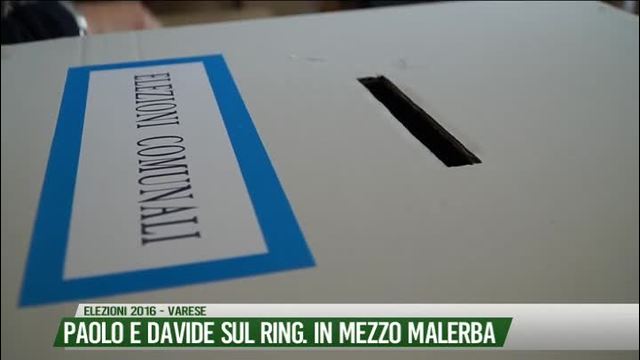 Paolo e Davide sul ring. In mezzo Malerba