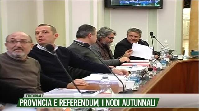 Provincia e Referendum, i nodi autunnali