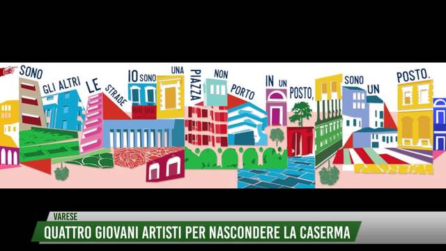 Quattro giovani artisti per nascondere la caserma