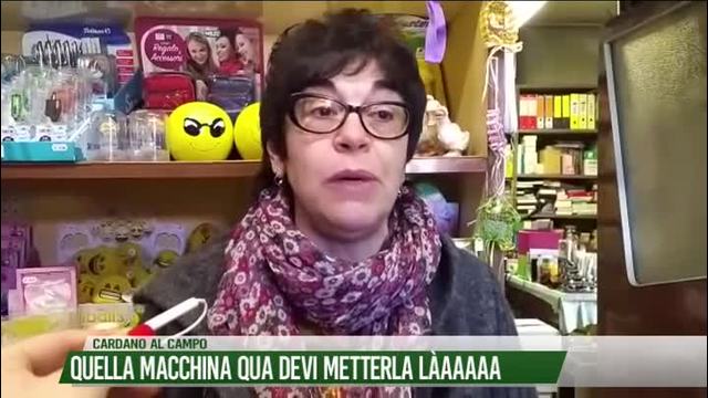 Quella macchina qua
devi metterla làaaa