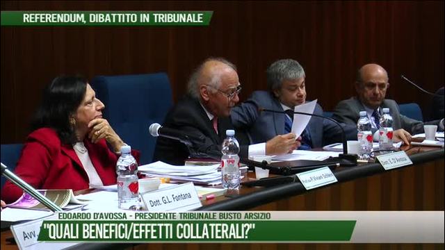 Referendum, dibattito in tribunale