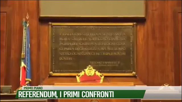 Referendum, i primi confronti