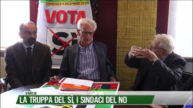Referendum, la truppa del SI' e i sindaci del NO