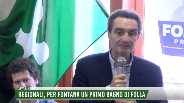 Regionali, per Fontana un primo bagno di folla