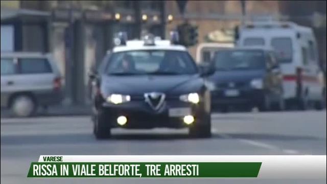 Rissa in Viale Belforte,
tre arresti