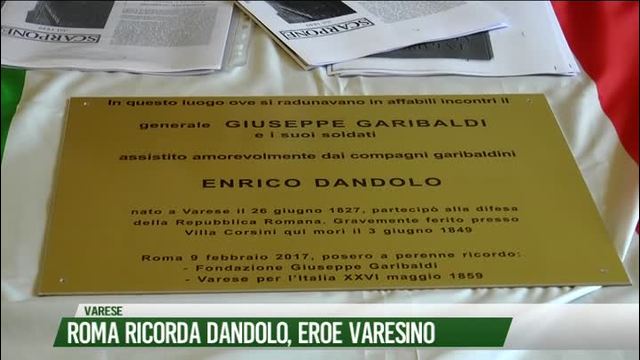 Roma ricorda Dandolo, eroe varesino