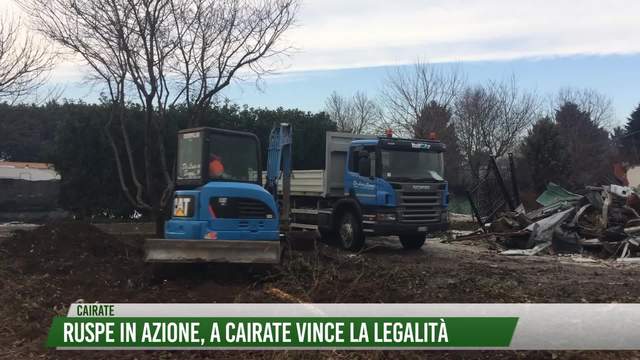 Ruspe in azione, a Cairate vince la legalità