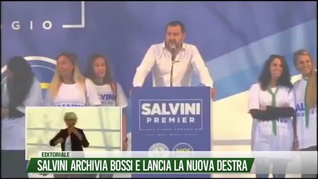 Salvini archivia Bossi e lancia la Nuova Destra