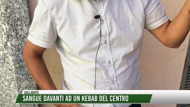 Sangue davanti ad un Kebab del centro