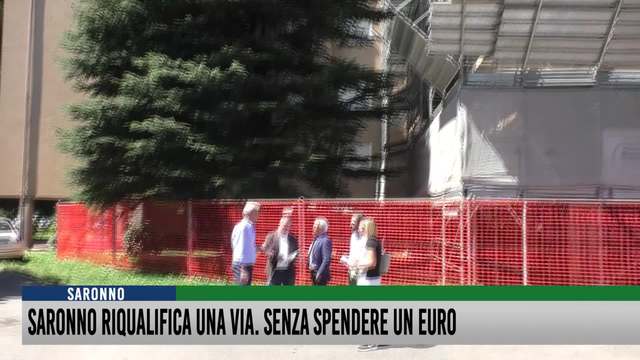Saronno riqualifica una via. Senza spendere un euro