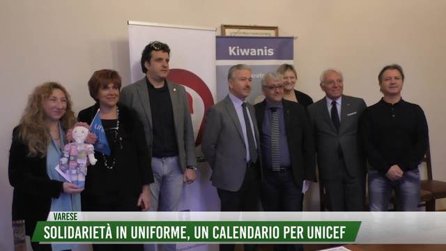 Solidarietà in uniforme,
un calendario per Unicef