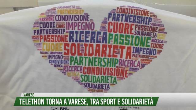 Telethon torna a Varese, tra sport e solidarietà
