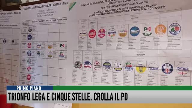 Trionfo Lega e Cinque Stelle. Crolla il PD